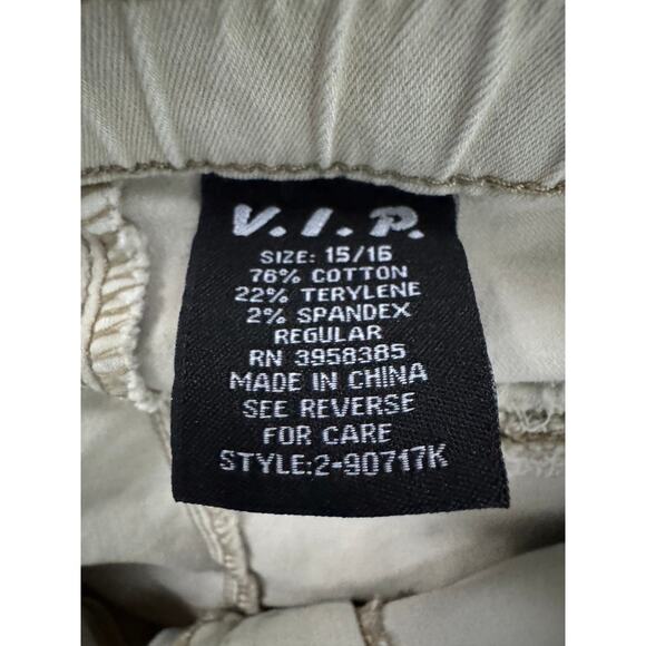 VIP Khaki Cargo Jogger Pants – Size 15/16 - Picture 7 of 7